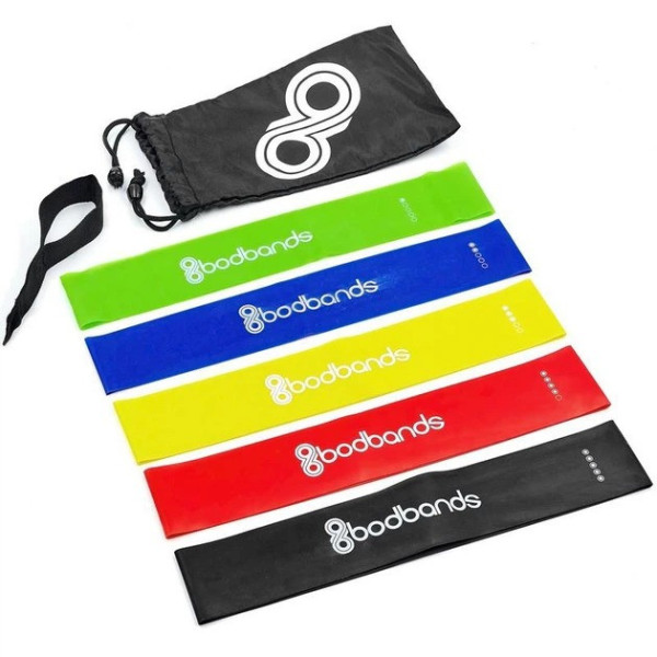 Фитнес резинки BodBands с 5 уровнями сопротивления для тренировок, йоги и растяжки