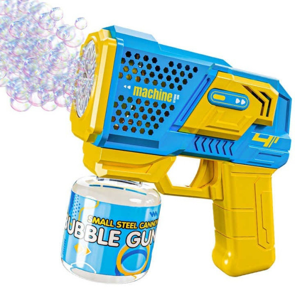Автоматический пистолет Bubble Gun P162 для мыльных пузырей с музыкой и подсветкой
