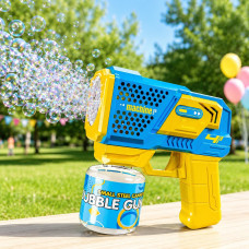 Автоматический пистолет для мыльных пузырей Bubble Gun P162 с музыкой и подсветкой