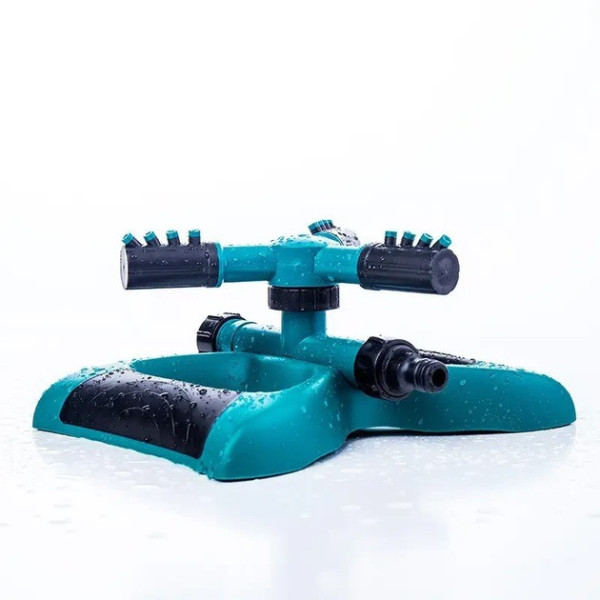 Пульсирующий садовый разбрызгиватель Lawn Sprinkler 360° с вращающимися и регулируемыми форсунками для газона