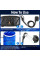 Туристический портативный аккумуляторный душ Electric Outdoor Shower 2400 мАч с LED дисплеем и USB Type-C