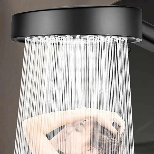 Душевая лейка Water Saving Shower с 5 режимами и кнопкой остановки воды, черная