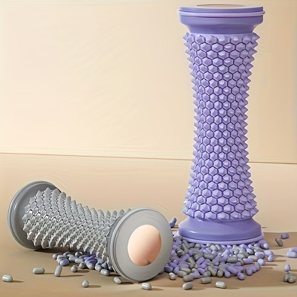 Роликовый массажер для стоп с 3D рельефом для массажа ног и расслабления