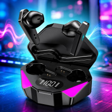 Беспроводные наушники TWS X15 Bluetooth 5.0 с низкой задержкой, микрофоном и LED кейсом