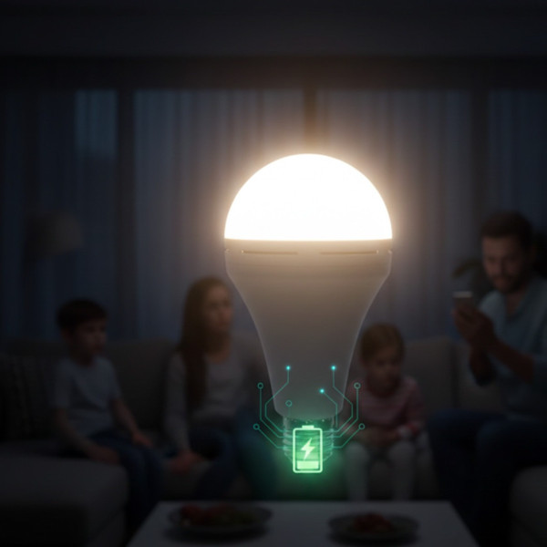 Аккумуляторная LED лампа Smartcharge для освещения во время отключений с подвесным крючком
