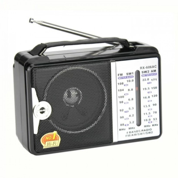 Аналоговый радиоприемник Golon RX-606AC с FM, AM, SW и TV, питание от батареек и сети 220 В