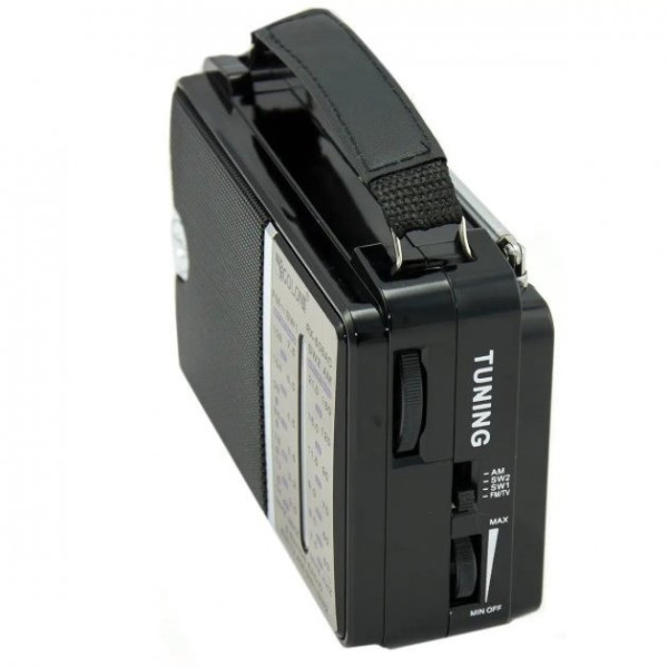 Аналоговый радиоприемник Golon RX-606AC с FM, AM, SW и TV, питание от батареек и сети 220 В
