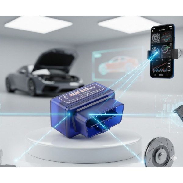 Сканер для авто ELM327 Bluetooth OBD2 диагностический адаптер 12 В для Android iOS