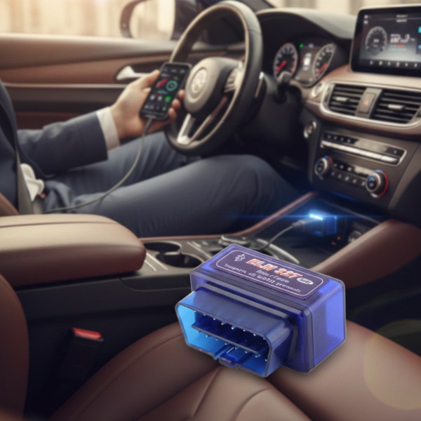 Сканер для авто ELM327 Bluetooth OBD2 диагностический адаптер 12 В для Android iOS