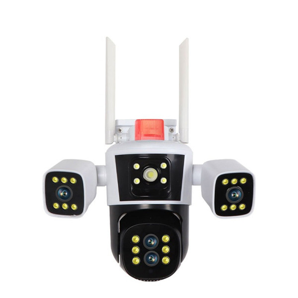 Видеокамера PTZ IP WiFi JE-190-1/2 12 Мп три объектива ночное видение датчик движения уличная