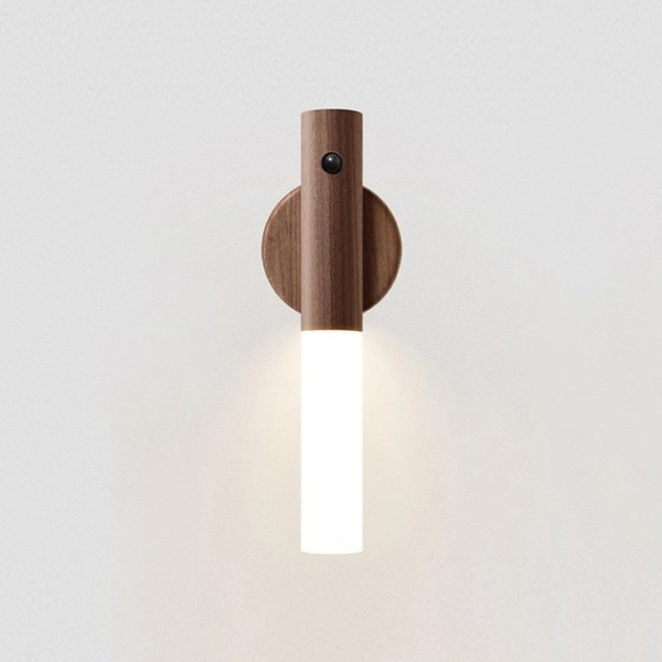Фонарь настенный аккумуляторный W-52 LED с датчиком движения USB магнитное крепление теплый свет
