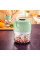 Мини-измельчитель Portable Food Processor 250 мл 80 Вт аккумуляторный USB с ножами из нержавеющей стали зеленый