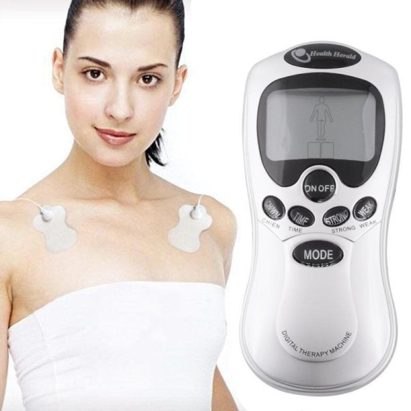 Миостимулятор электроимпульсный Echo Massager с двумя электродными накладками на батарейках