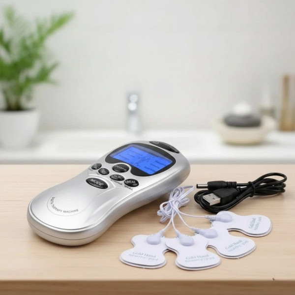Миостимулятор электроимпульсный Echo Massager с двумя электродными накладками на батарейках