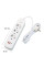 Мережевой фильтр-подовжитель AND-16-20 с 3 розетками, 2 USB Type-C, быстрая зарядка, выключатель, заземление
