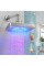 Светодиодная душевая лейка Shower Head с LED подсветкой 7 цветов квадратная 150 мм