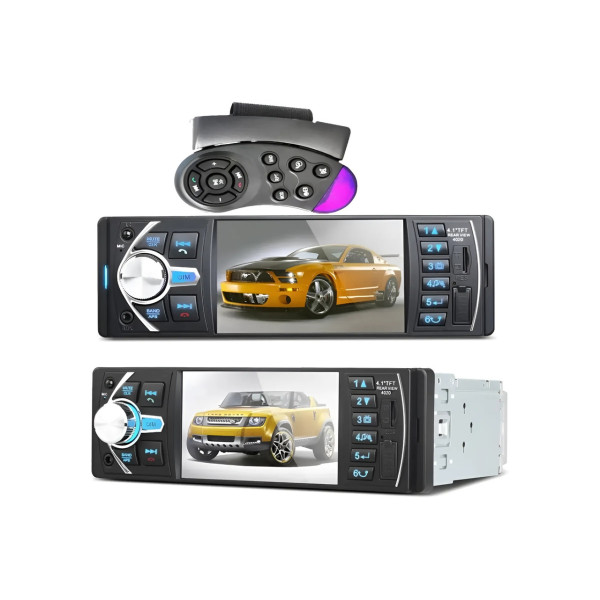 Автомагнитола MP5 4022D 1 DIN с экраном 4.1| , Bluetooth, RGB-подсветкой и пультом на руль