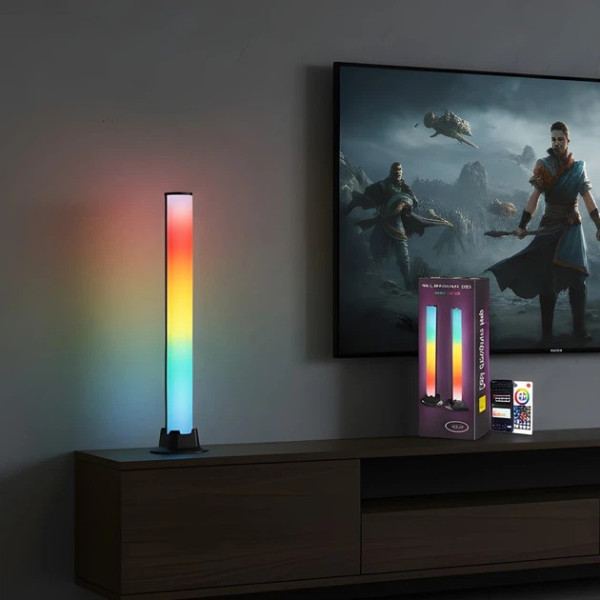 Набор из 2 RGB ламп Desktop AND HA-184 со свето-музыкой и 4-мя музыкальными режимами, черный