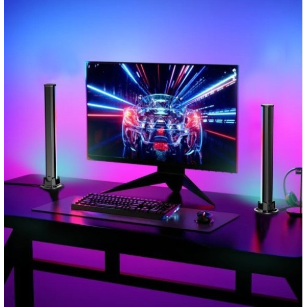Набор из 2 RGB ламп Desktop AND HA-184 со свето-музыкой и 4-мя музыкальными режимами, черный