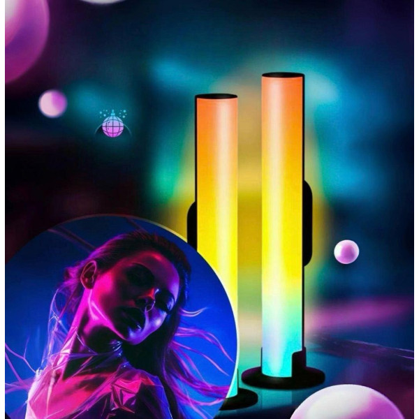 Набор из 2 RGB ламп Desktop AND HA-184 со свето-музыкой и 4-мя музыкальными режимами, черный