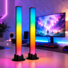 Набор из 2 RGB ламп Desktop AND HA-184 со свето-музыкой и 4-мя музыкальными режимами, черный