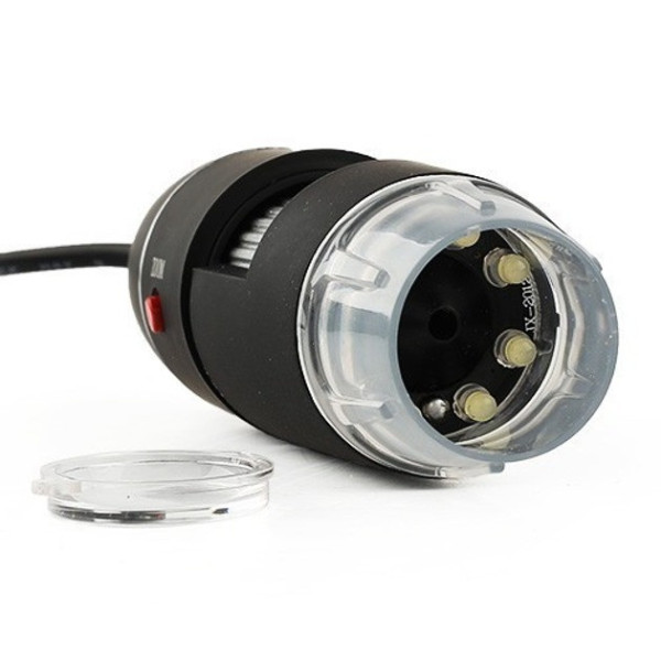 Цифровой USB микрофон MHA-531 с увеличением до 1600×, LED-подсветкой и подставкой