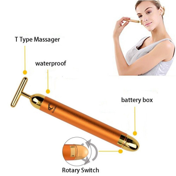 Ионный вибромассажер для лица Energy Beauty Bar 6000 микровибраций в минуту