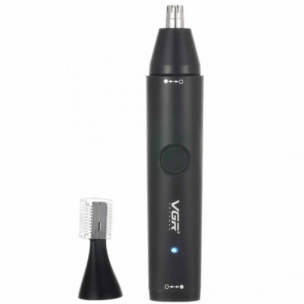 Аккумуляторный триммер VGR V-613 2 в 1 для носа, ушей и окантовки с USB Type-C