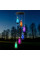 Подвесная лампа для сада Музыка ветра 6 LED фонариков на солнечной батарее разноцветный свет