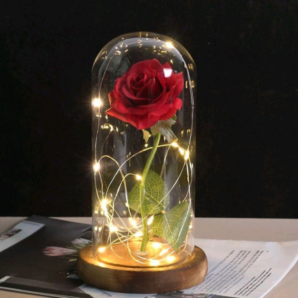 Ночник светильник Роза LED в колбе AND 5456 декоративный светильник