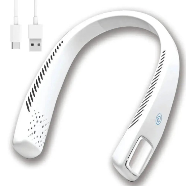 Аккумуляторный вентилятор на шею Arctic Air с 3 скоростями и зарядкой USB Type-C, белый