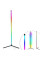 Напольный угловой светильник Corner Light RGB 120 см с пультом и музыкальным режимом, черный
