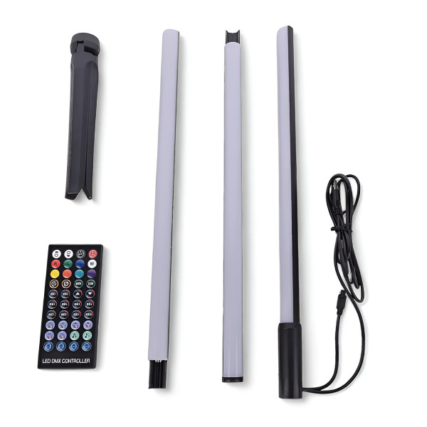 Напольный угловой светильник Corner Light RGB 120 см с пультом и музыкальным режимом, черный