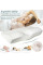 Анатомическая подушка Memory Latex Pillow с эффектом памяти и двумя валиками для поддержки шеи 46 × 27 см