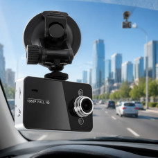 Автомобильный видеорегистратор DVR K6000 с экраном 2.7| , углом обзора 140° и поддержкой microSD до 32 ГБ