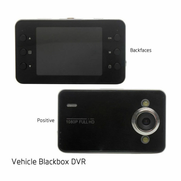 Автомобильный видеорегистратор DVR K6000 с экраном 2.7| , углом обзора 140° и поддержкой microSD до 32 ГБ