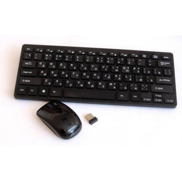Беспроводная клавиатура K03 с мышью 78 клавиш USB 2.4 GHz силиконовая накладка