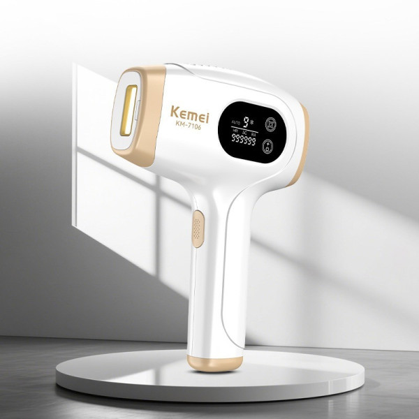 Фотоэпилятор Kemei KM-7106 IPL с охлаждением, 48 Вт, 9 уровней интенсивности, автоматические вспышки