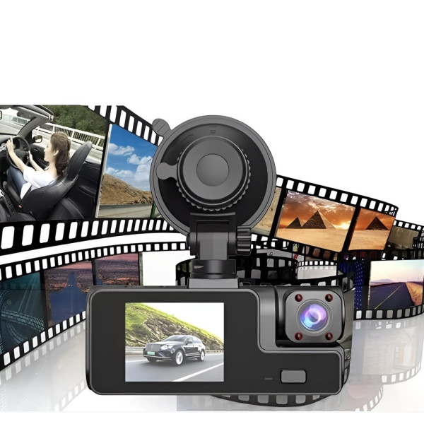 Автомобильный видеорегистратор A22 на 3 камеры с Full HD, Wi-Fi и камерой заднего вида