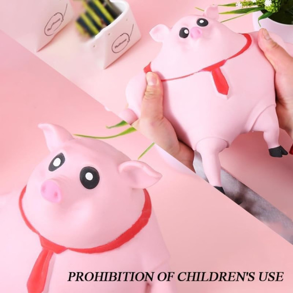 Мягкая игрушка антистресс Сквиш Свинка 14 см, розовая