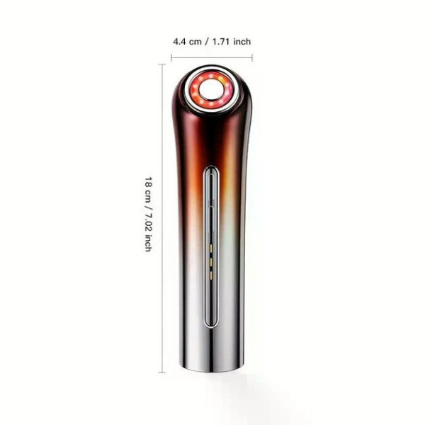 Косметический микротоковый массажер для лица BP-4 с красным и синим LED-светом