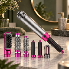 Мультистайлер 5 в 1 Hot Air Styler с пятью насадками и терморегулятором для разных типов волос