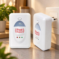 Ультразвуковой электронный отпугиватель насекомых и грызунов Pest Reject для использования в помещении от сети
