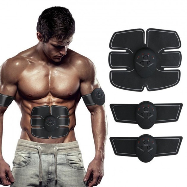 Пояс миостимулятор EMS Trainer 3 в 1 для мышц пресса, рук и ног Fitness Trainer массажер на батарейках