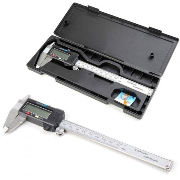 Цифровой электронный штангенциркуль Digital Caliper с LCD дисплеем и микрометром в кейсе