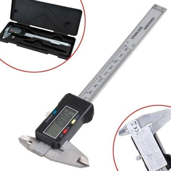 Цифровой электронный штангенциркуль Digital Caliper с LCD дисплеем и микрометром в кейсе