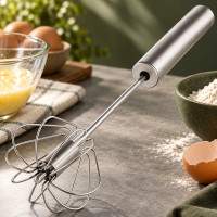 Ручной полуавтоматический портативный миксер Cookkiss 33 см из нержавеющей стали