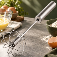 Ручной полуавтоматический портативный миксер Cookkiss 33 см из нержавеющей стали