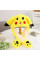 Светящаяся шапка с подвижными ушами Пикачу Pikachu жёлтая для весны и осени