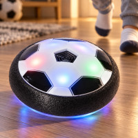 Электрический детский футбольный мяч HOVERBALL с подсветкой для игры дома Black
